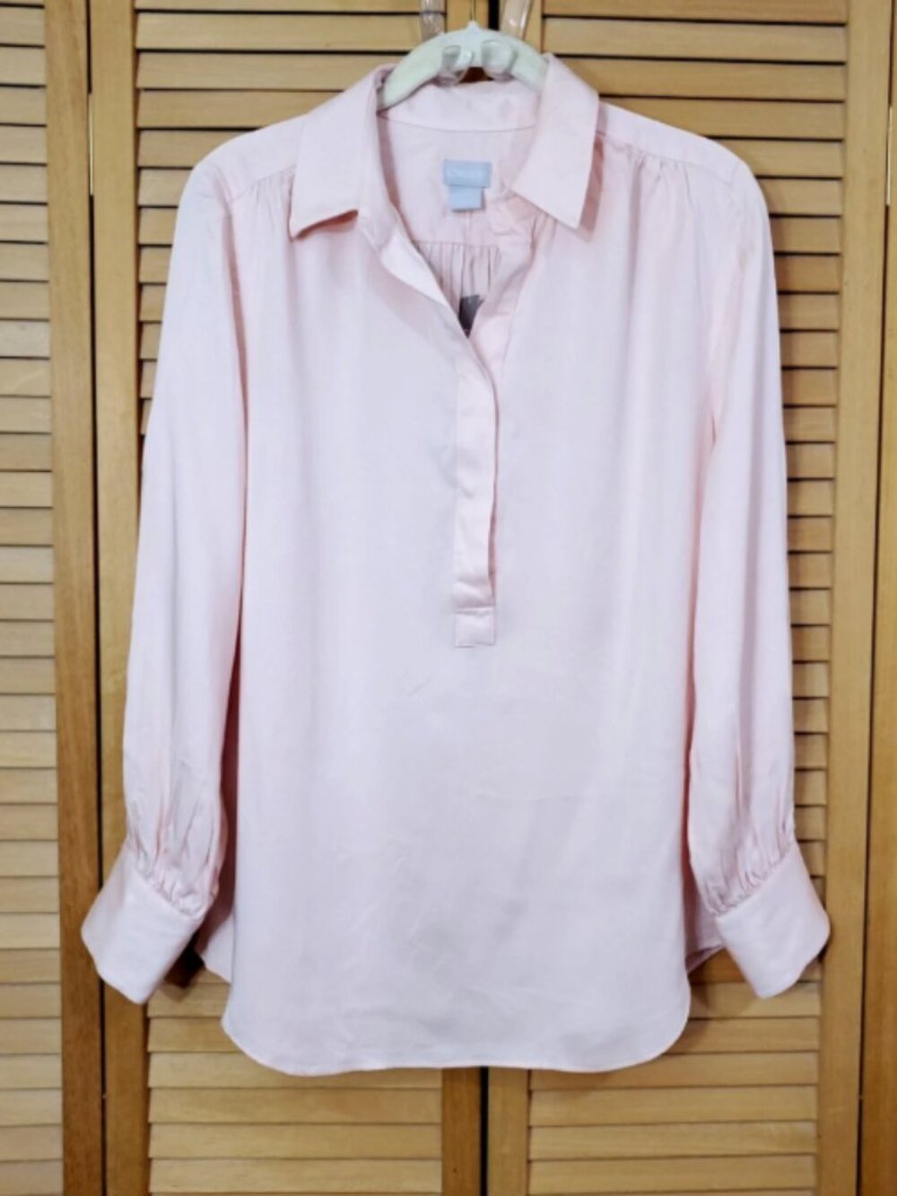 Chico's Half Placket Femme Tunic Size M